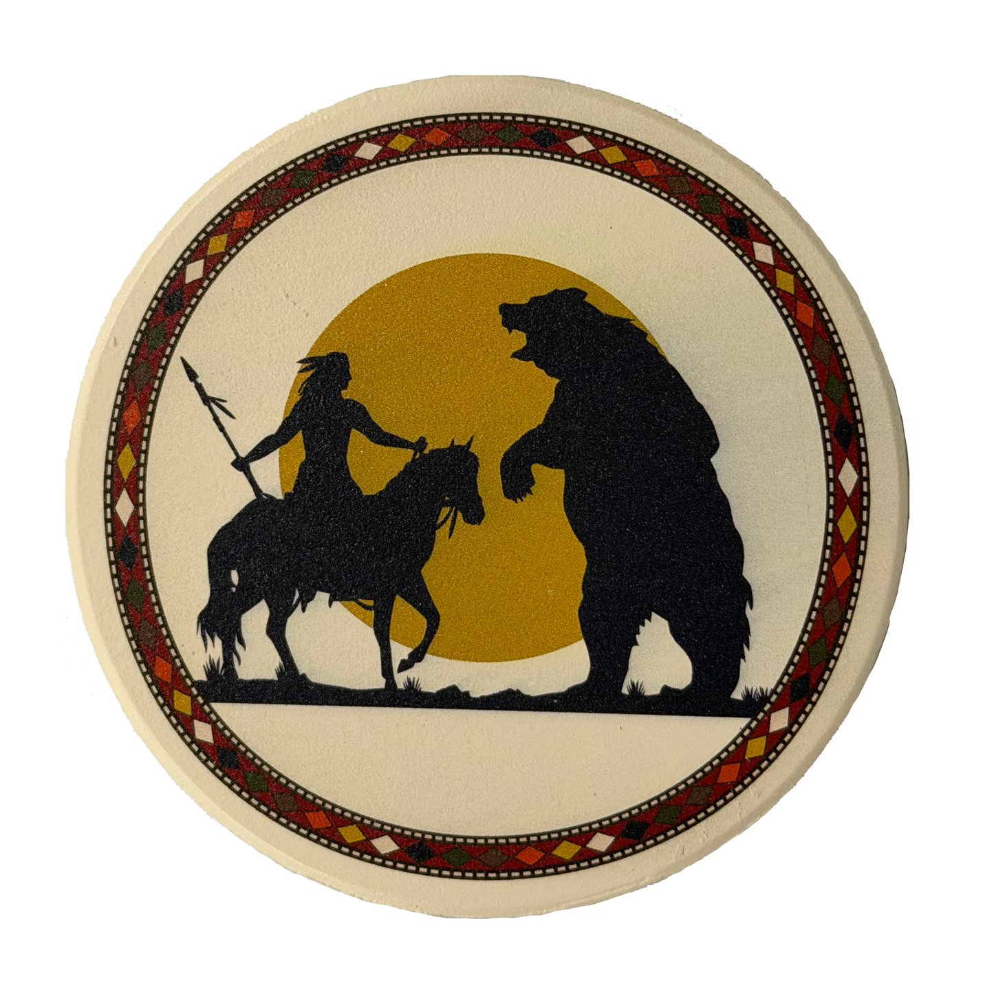 American Native™ Heritage Coaster - Moon Scene