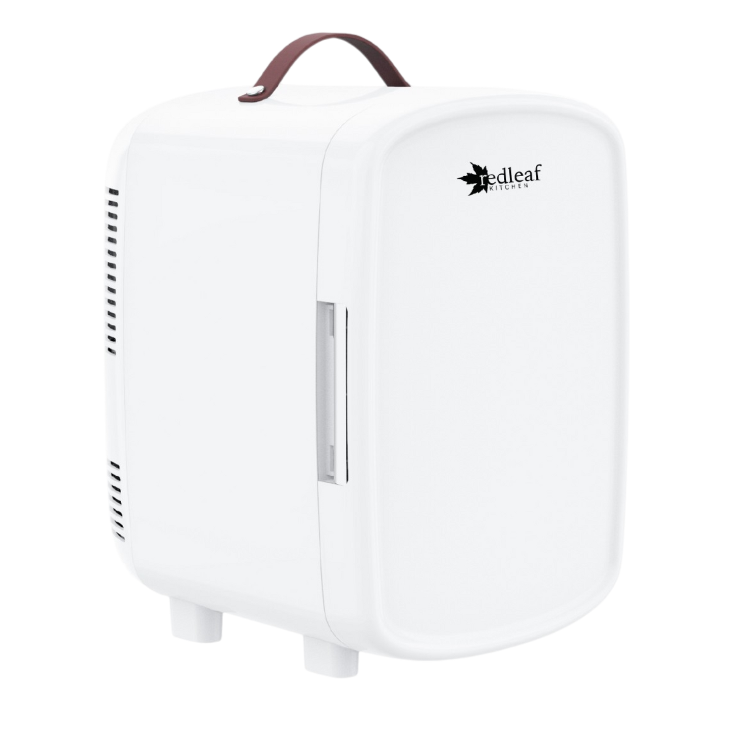 White humidifier with a brown handle on a white background