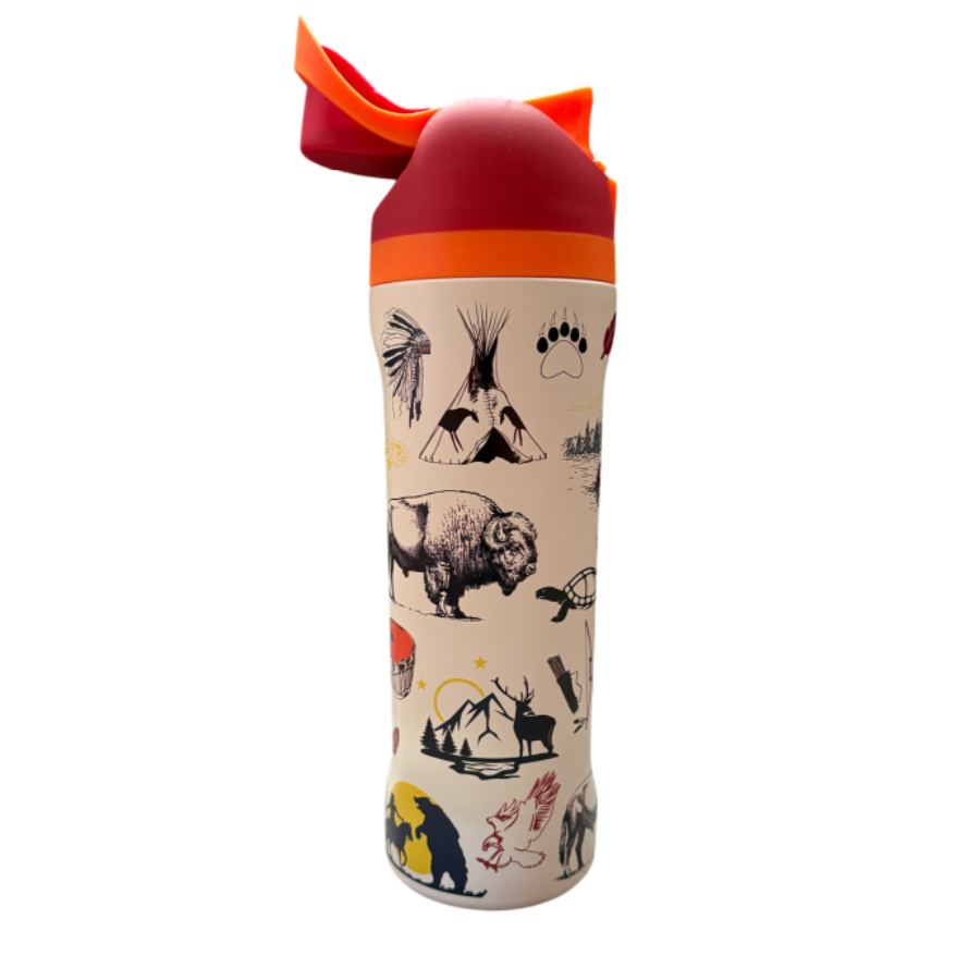 American Native™ Heritage Flip Top  Stainless Steel Tumbler