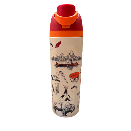 American Native™ Heritage Flip Top  Stainless Steel Tumbler