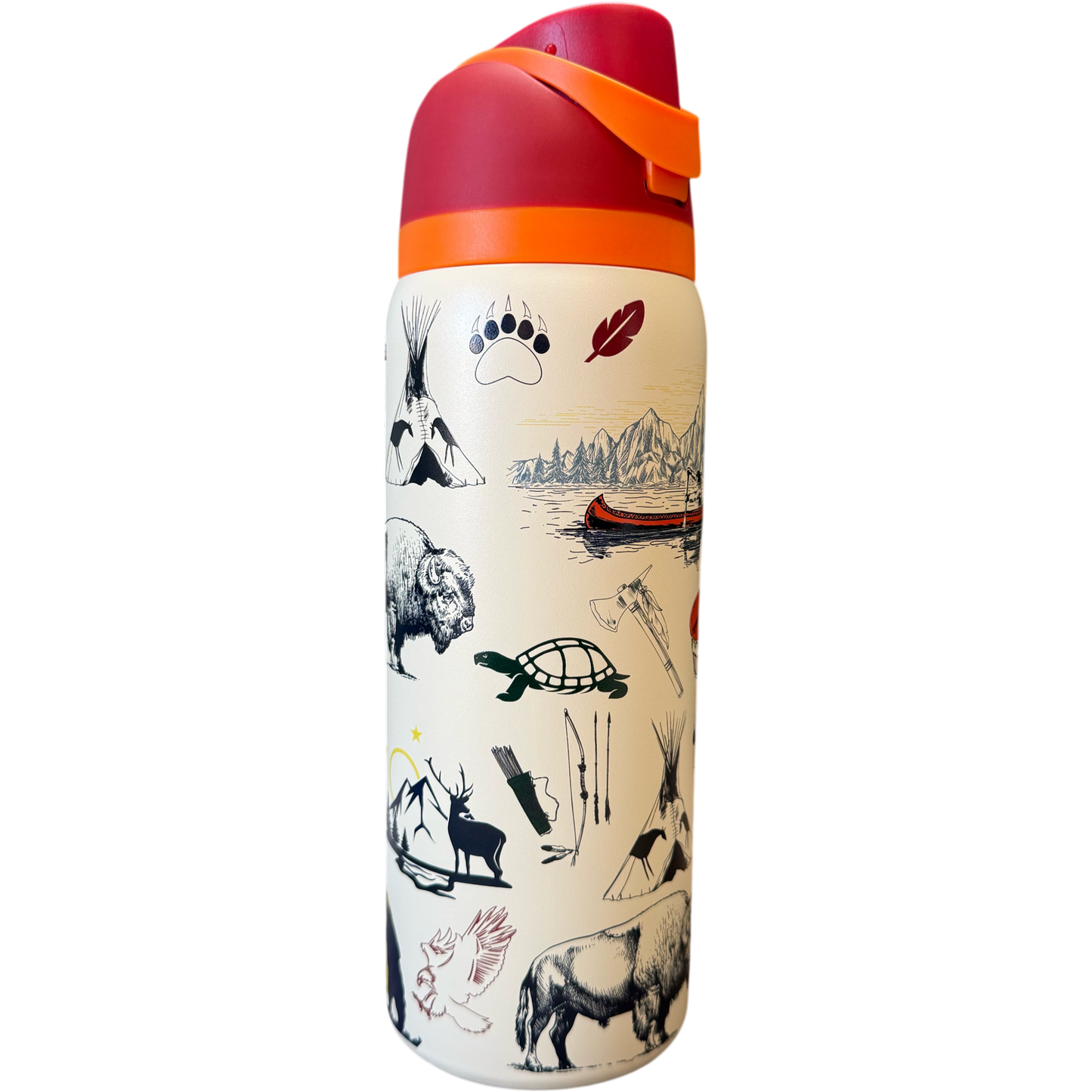 American Native™ Heritage Flip Top  Stainless Steel Tumbler