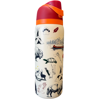 American Native™ Heritage Flip Top  Stainless Steel Tumbler