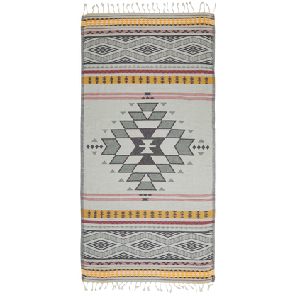 American Native™ Turkish Beach Towel, Black/Yellow