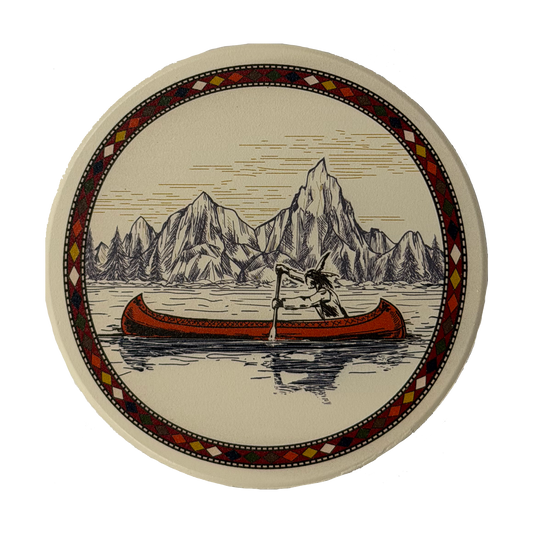 American Native™ Heritage Coaster - Mountain/Row boat